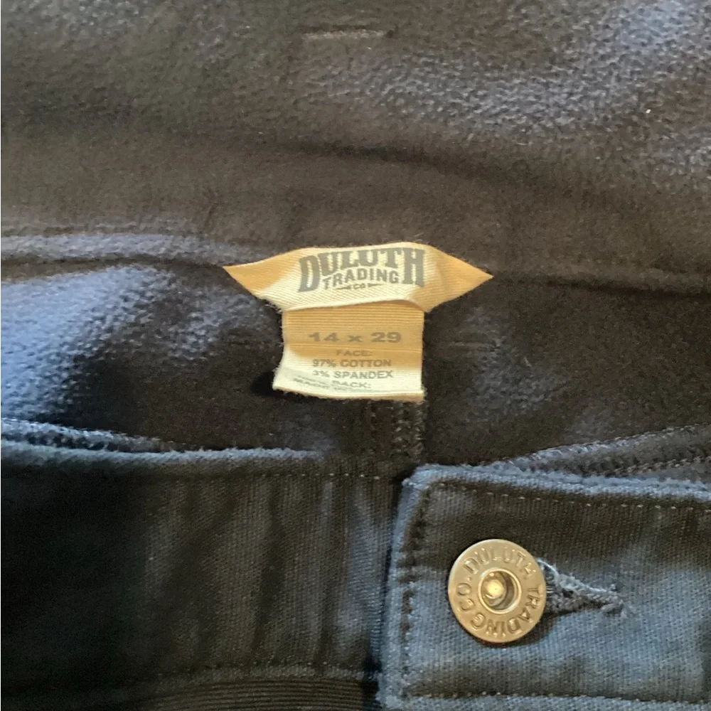 Duluth Trading Co Dark Blue Fully Lined Cargo Pants - Picture 6 of 8